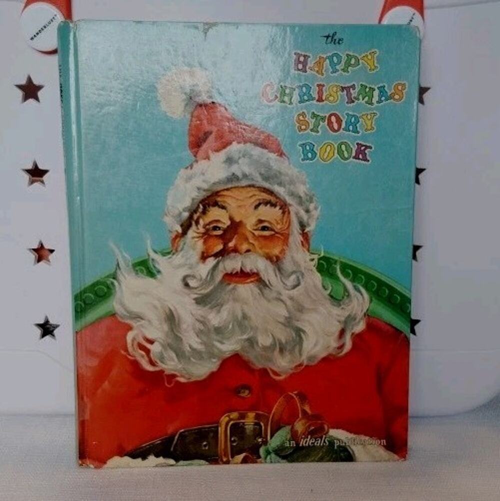 Vtg 1961 Ideals Jolly Old Santa Claus Christmas HC Book